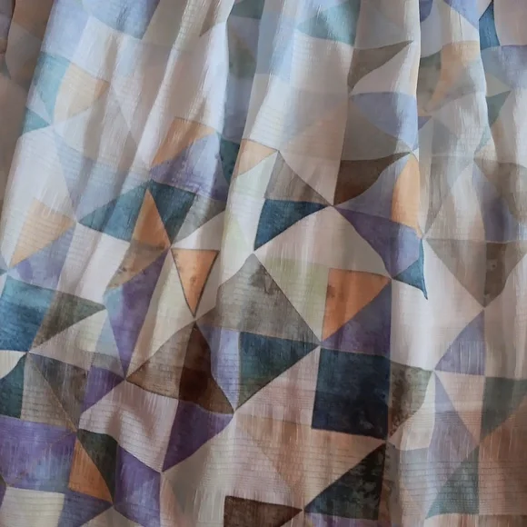 NWT O'2nd Obzee Abstract Geometric Print Skirt with Pockets 🩷 Size 10 - Picture 4 of 14